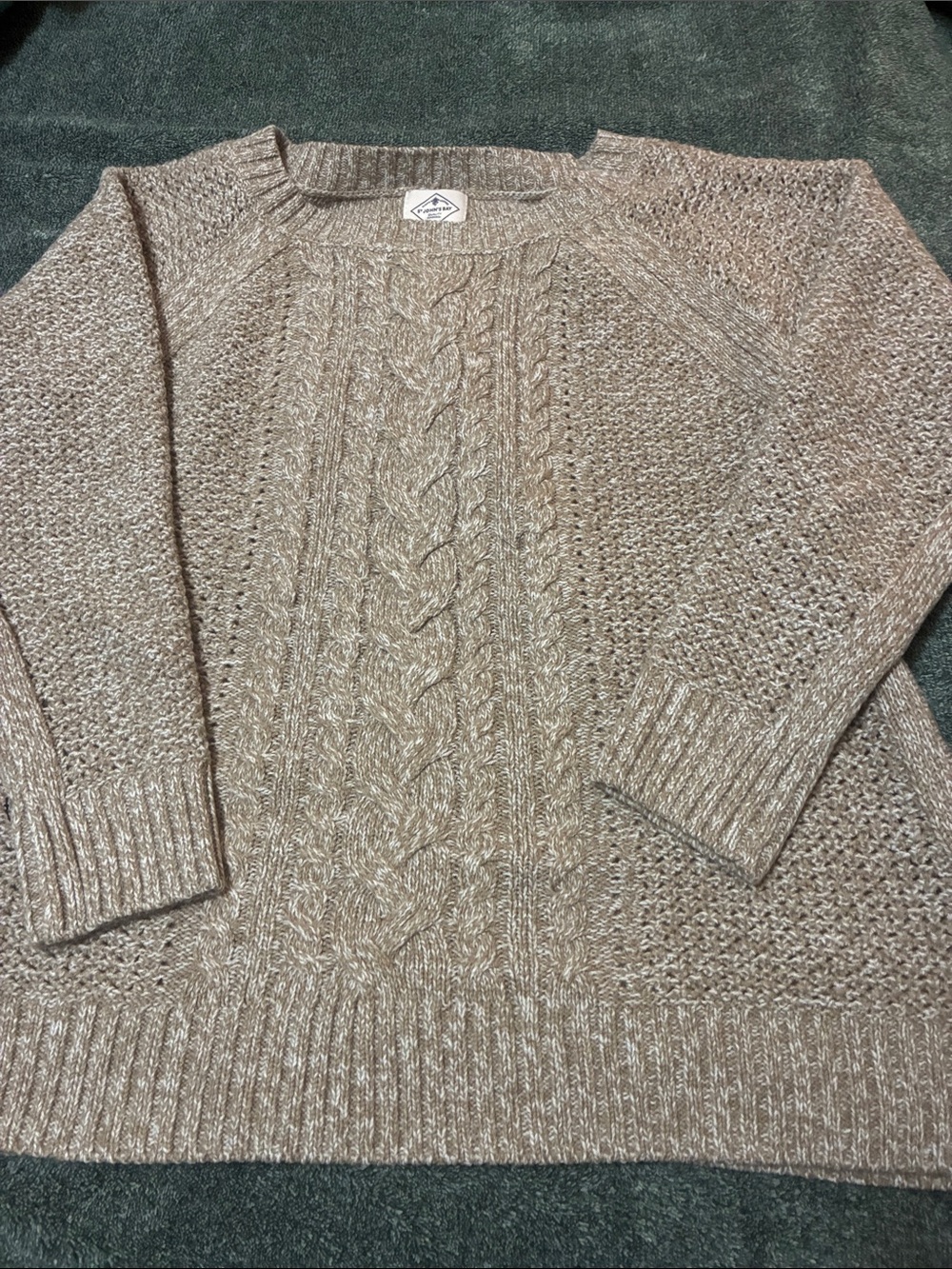 St. John's Bay Cable Knit Crewneck Sweater